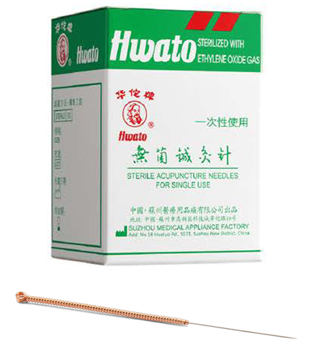HWATO – Altın Akupunktur İğnesi 0.25mm x 25mm – 1 Kutu (100 adet)