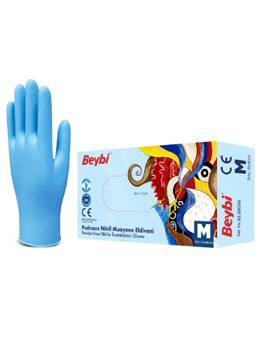 OCTA CARE  – Nitril Pudrasız Muayene Eldiveni – Medium – 1 Kutu (100 adet)