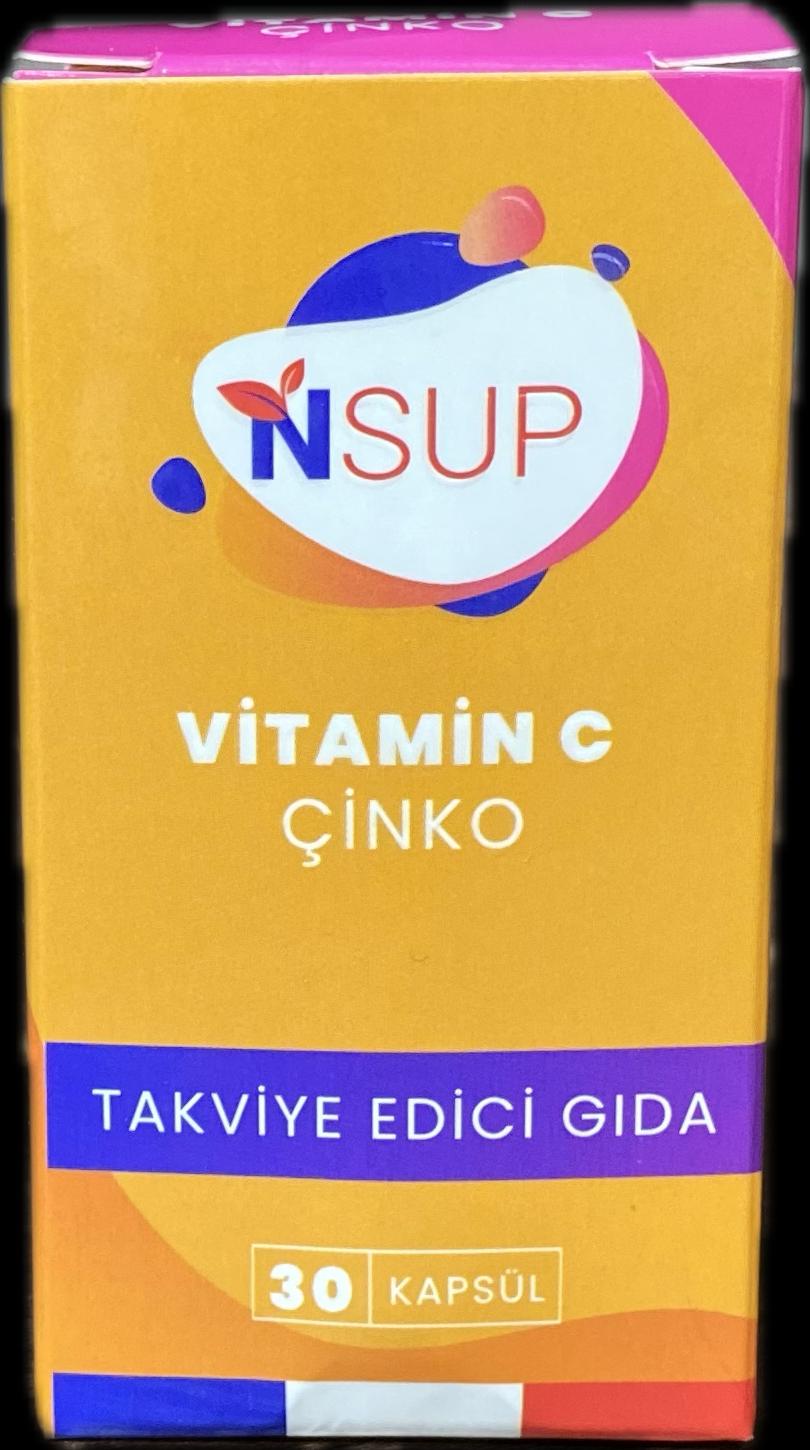 NSUP – Vitamin C Çinko (30 Kapsül)